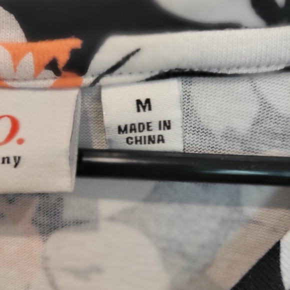 Denim & Co Navy & White Print Maxi Dress 100%cotton Medium - Picture 4 of 8